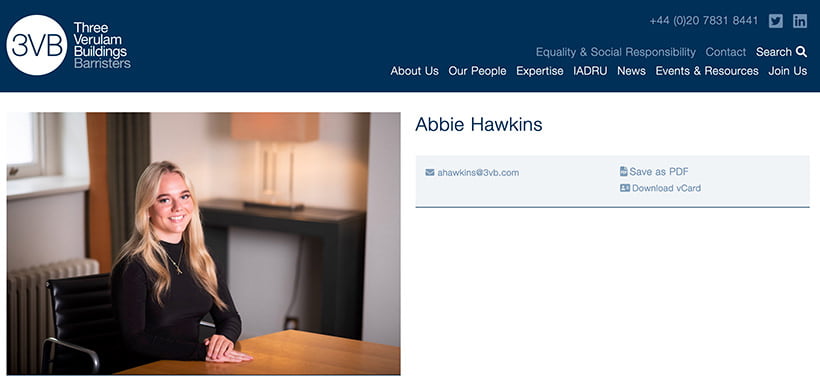 New Portrait Photography for Barristers Chambers Website 5 Portrait taken in London of clerk