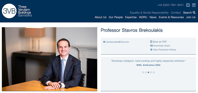 Portrait taken in London of barrister