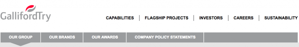 screen grab showing board photographs on company website