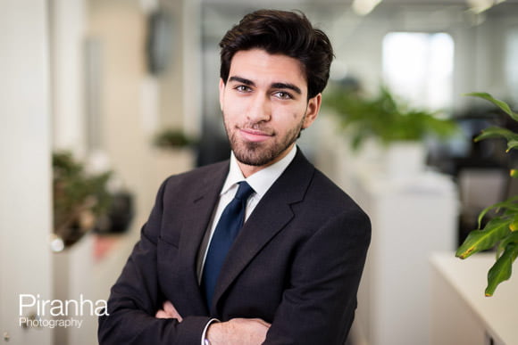 Individual head shot in London offices