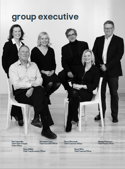 2018 Board Photography for Kingfisher plc Annual Report 3 Executive board photographed together - full length