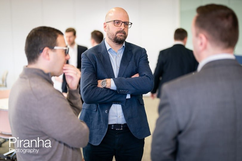 Participant photographed during rountable event in London