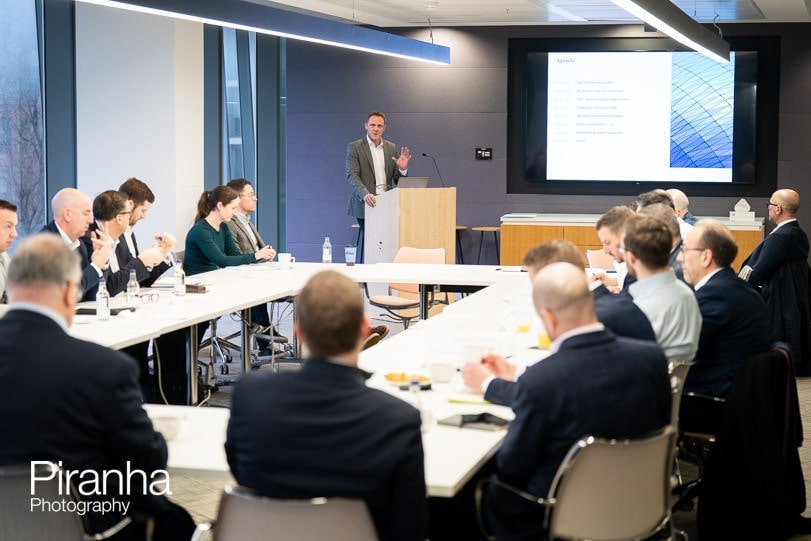 Participant photographed during rountable event in London