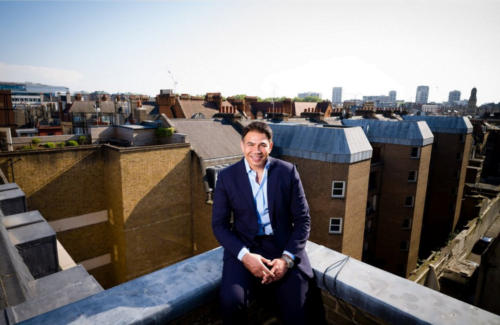 CEO of Housing company photographed in London for press