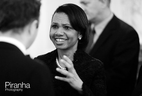 Photograph taken by Piranha Photography in London of Condoleezza Rice