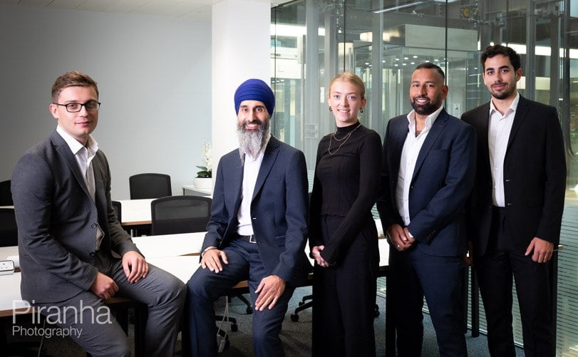 Headshots by Team Photographer Nick 5 Group shot