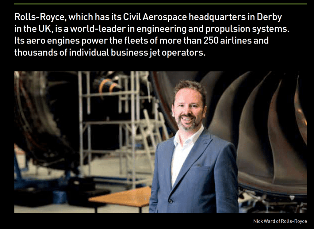 Photograph taken at Rolls Royce for Annual Report case study.