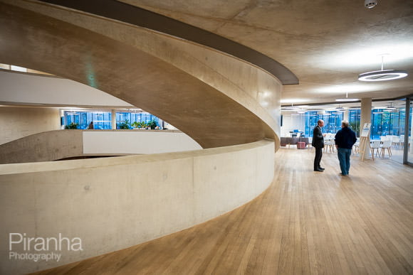 Interior shot of Blavatnik School of Government in Oxford