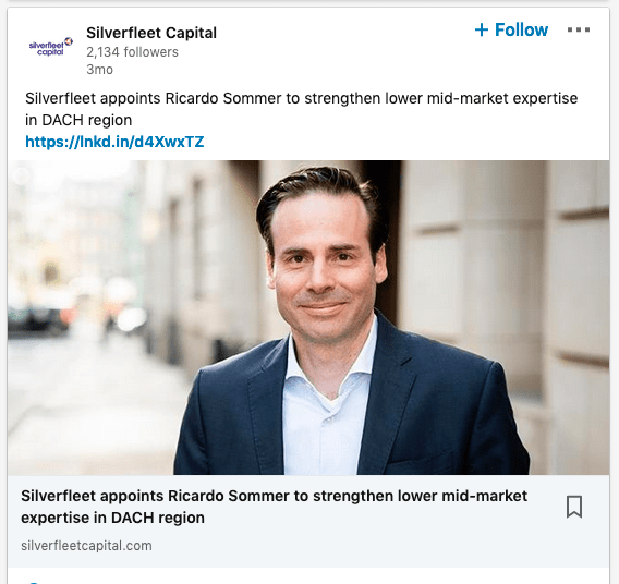 LinkedIn Portraits - Posts Featuring Photographs taken for Private Equity Client 36 Photograph on LinkedIn post