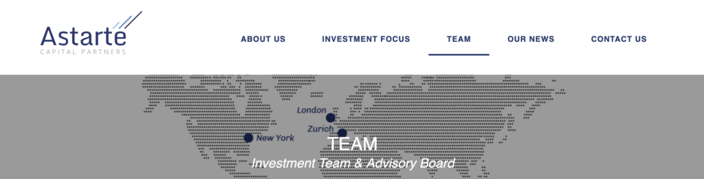 Team Photographs for Astarte Capital Partners 1 Banner or website