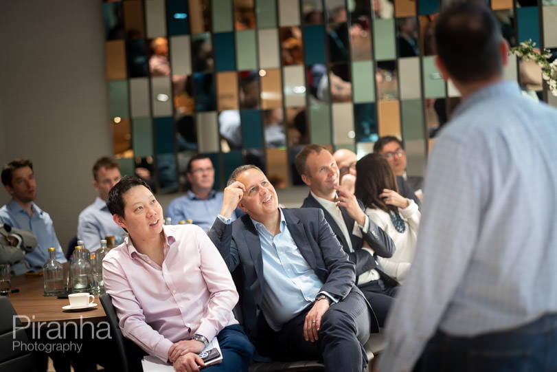 Photography of audience during portfolio day in London