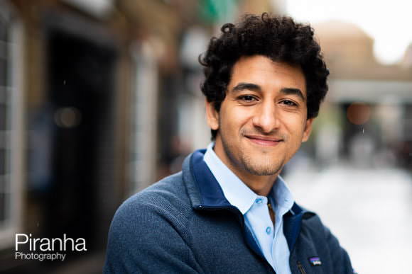 LinkedIn Recommendation from Internet Technology Company for Outdoor Photography 7 Head shot taken in London Street