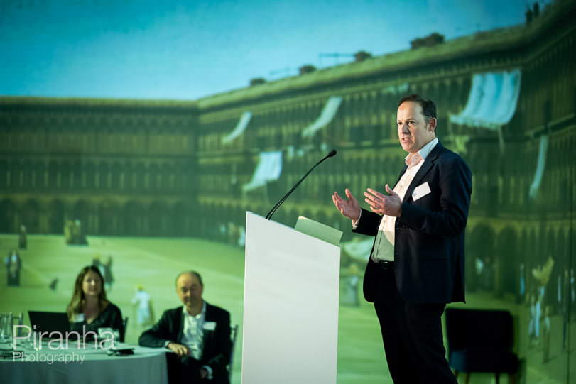 Conference photographer London - Speaker photographed at portfolio day in London