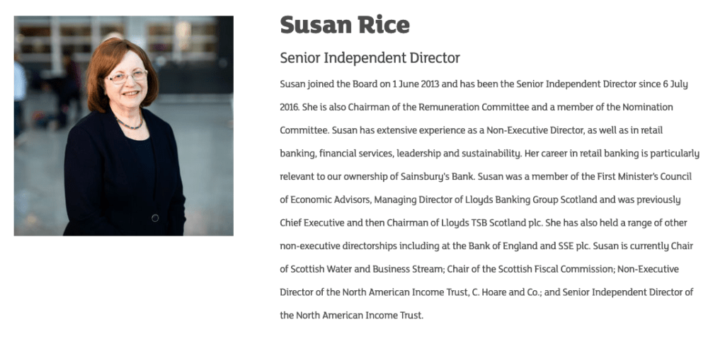 Board Photography for Sainsbury's Annual Report 10 Picture of Director taken in London Holborn offices