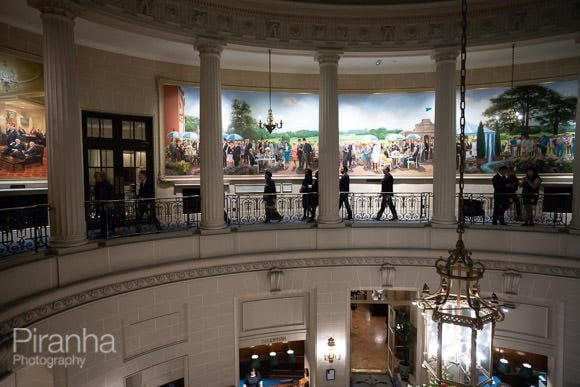 Photograph of RAC Club interior and painting