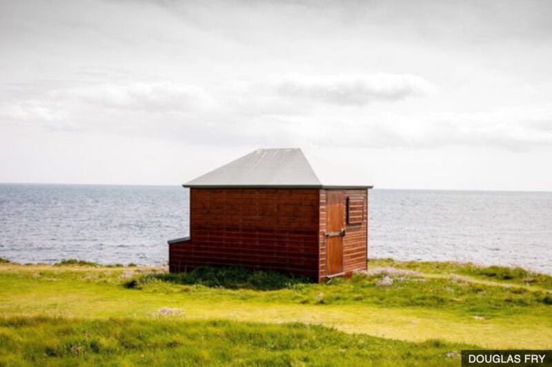 Photograph of beach hut appearing on BBC in pictures section on website