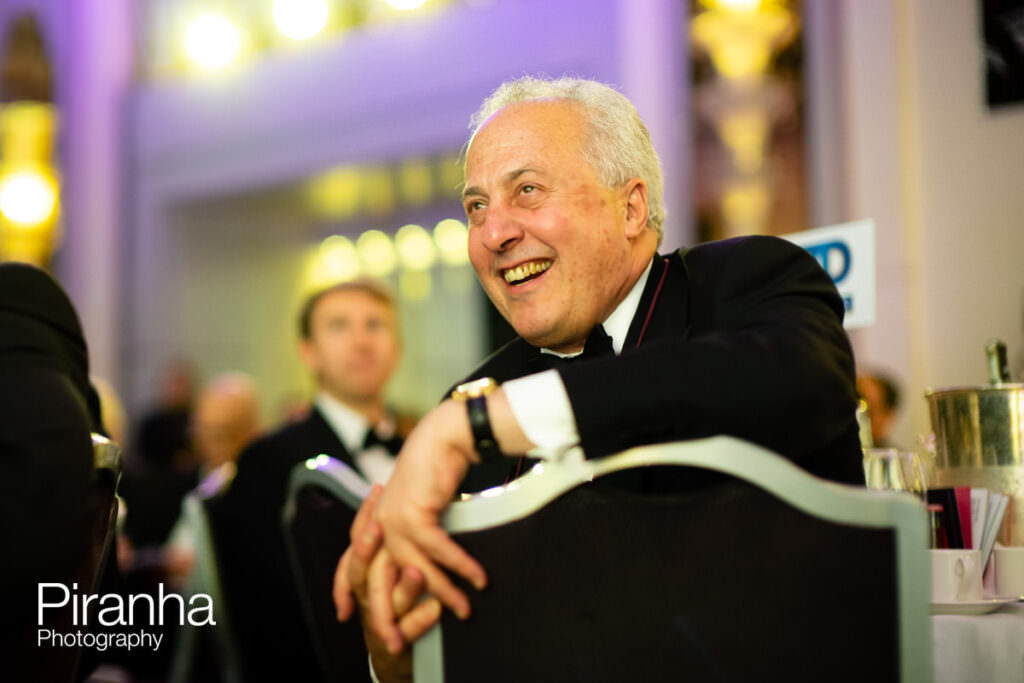 Guest during dinner event -photographed at the Hilton Hotel in London - Christmas party