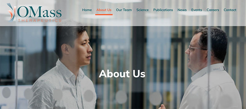 Website Photography for Oxford Biotechnology Company 1 Photograph of employees in Oxford
