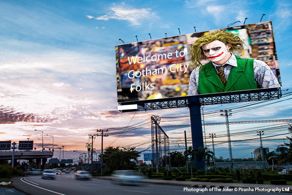 Photograph showing Motorway Billboard