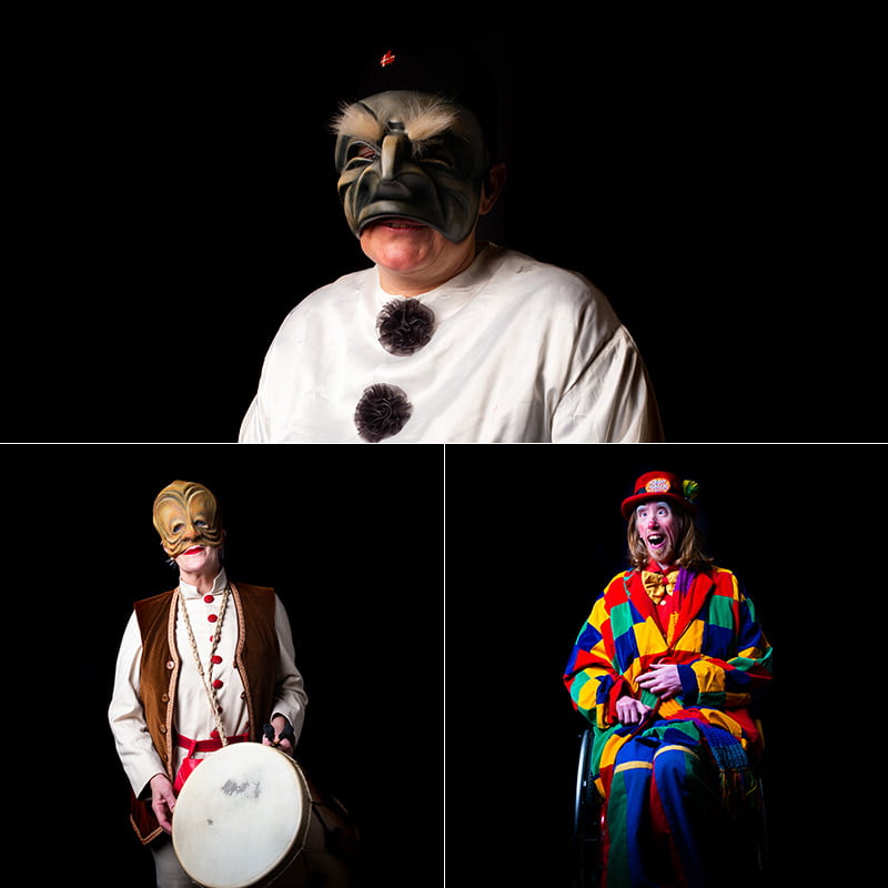 Clowns photographed in London