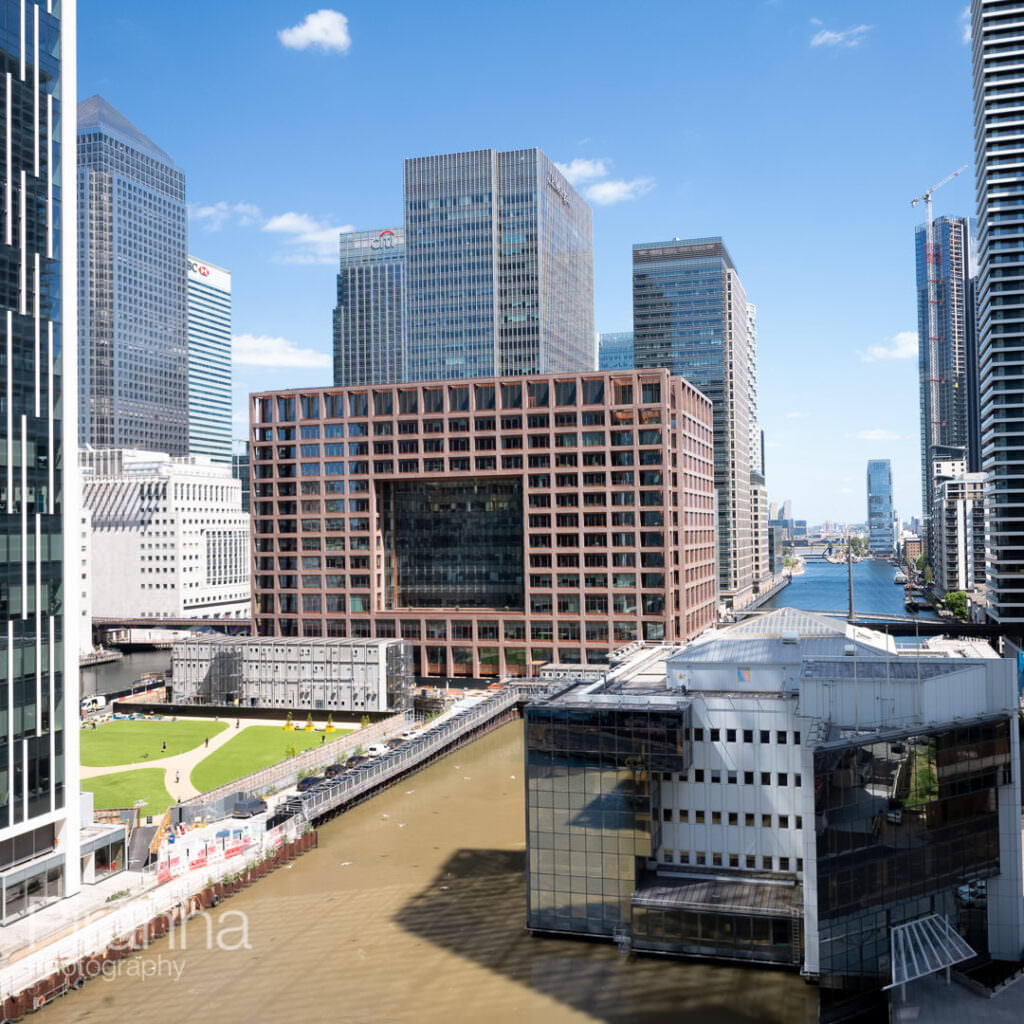 Property Investment Company Photography of New Buildings at Docklands in London