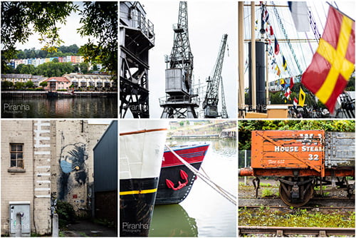 Bristol Photography - montage of images taken at the docks