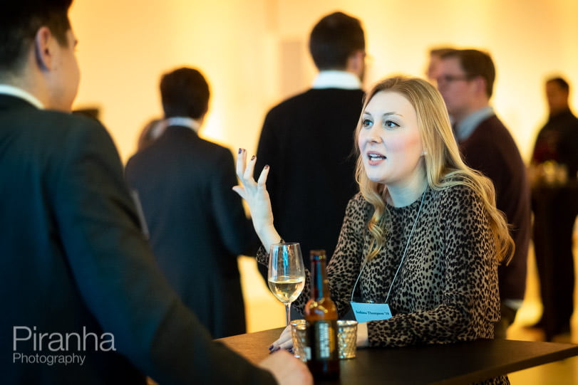 Guests at drinks reception in Design Museum