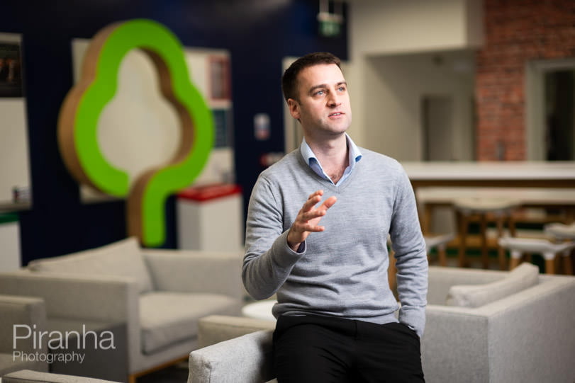 Photograph of manager at Gumtree in London