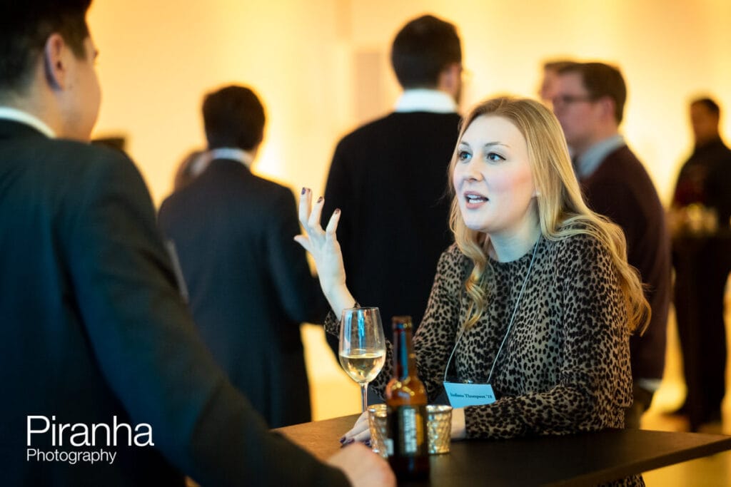 Guests at drinks reception in Design Museum