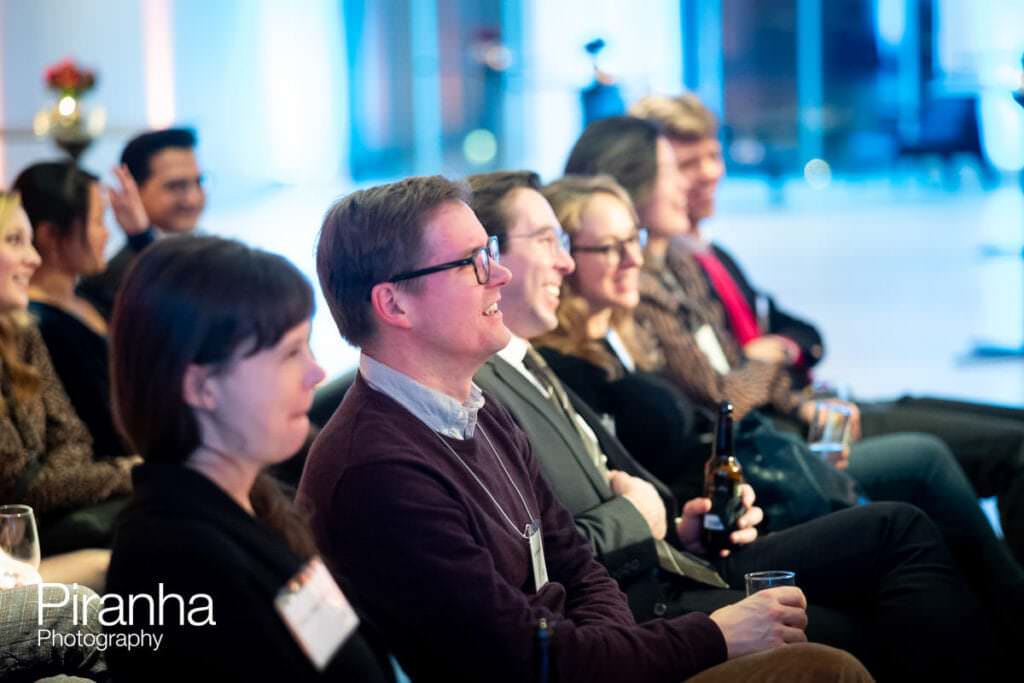 US university alumni event in London at Design Museum