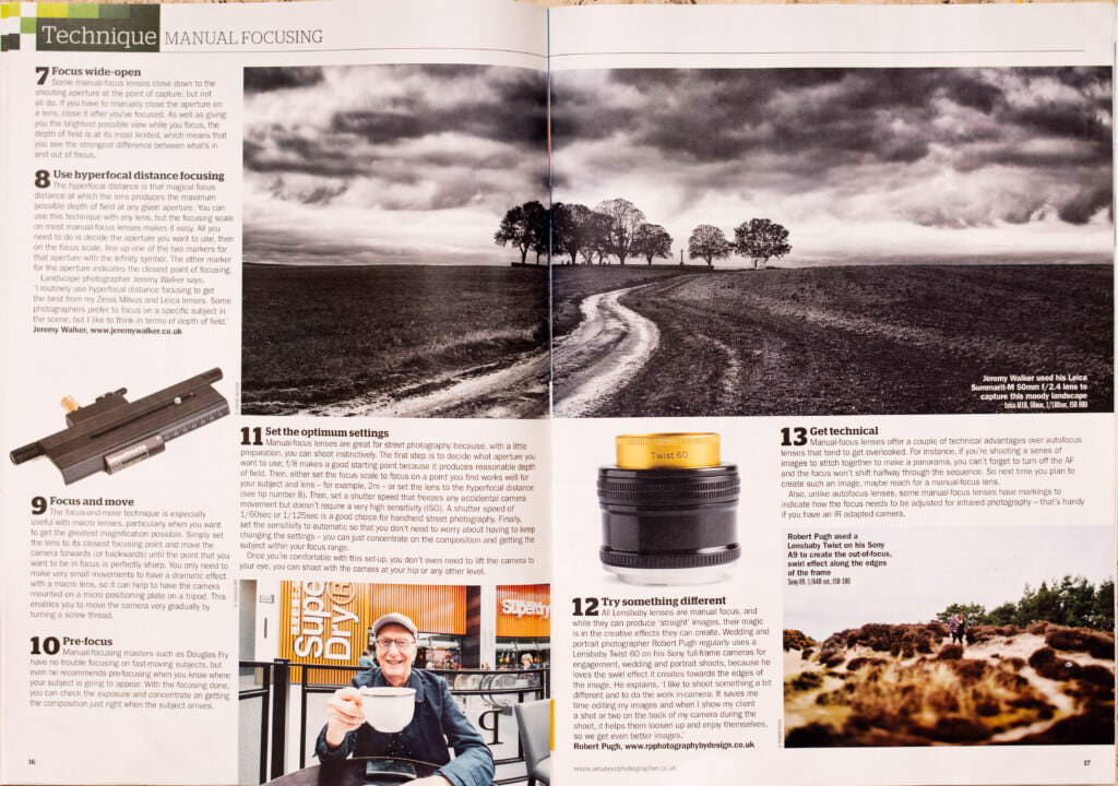 Amateur Photographer Feature about Manual Focus