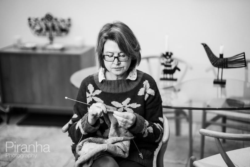 Photography of knitting taken during lockdown 3 for BBC feature