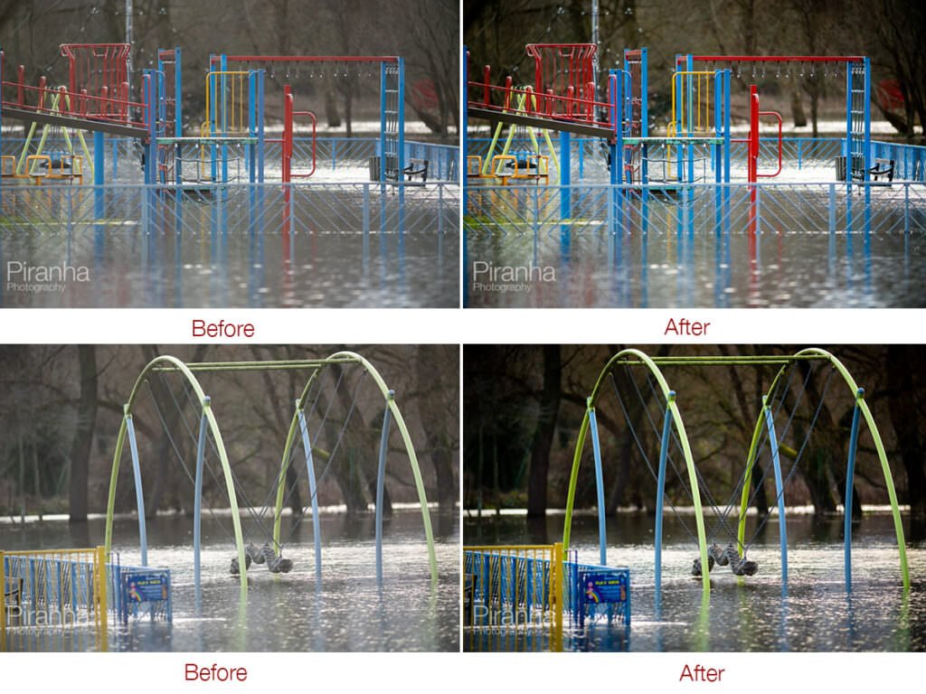 Professional Photography - Processing of RAW Image Files 2 Comparison of professional photography processing of RAW files - before and after images