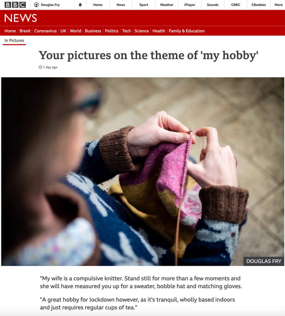 BBC News Website - Pictures by Piranha Photography 4 BBC feature on the theme of 'my hobby' appearing on the BBC website