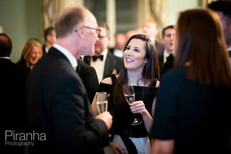 Event Photography for Accounting Firm's Annual Awards Ceremony in London 36 Award winners at Dartmouth House award ceremony- drinks reception