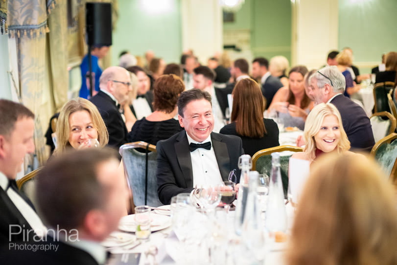 Event Photography for Accounting Firm's Annual Awards Ceremony in London 33 Award winners at Dartmouth House award ceremony dinner