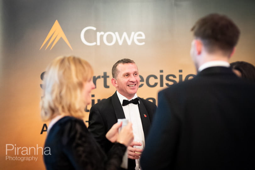 Accounting firm evening award ceremony photography in London