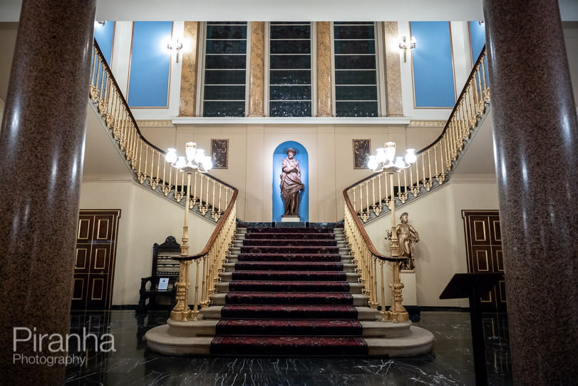 Evening event photography at Fishmongers' Hall in London - stairs