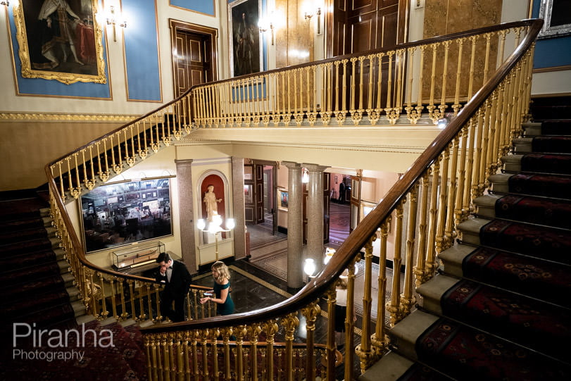 Evening event photography at Fishmongers' Hall in London - stairs