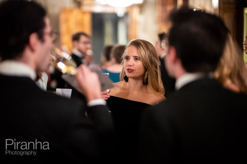 Evening event photography at Fishmongers' Hall in London - guests 