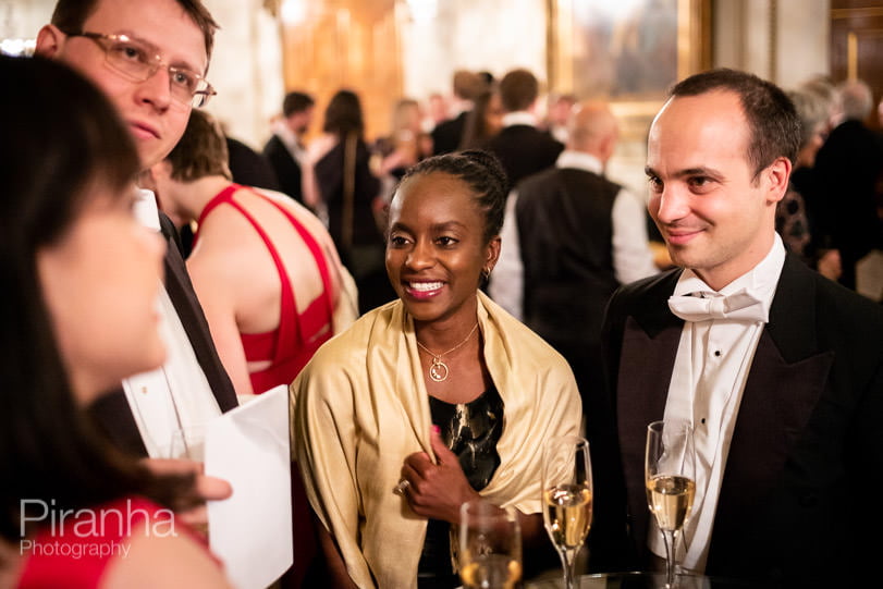 Evening event photography at Fishmongers' Hall in London - guests 