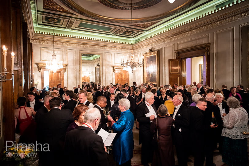Photography of evening event at Fishmongers' Hall in London 12 Evening event photography at Fishmongers' Hall in London - guests during drinks reception