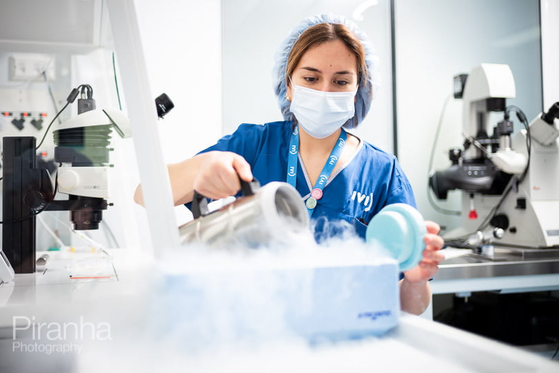 Website Photography for Fertility Clinic in Wimpole Street, London 9 Working laboratory photography for medical website.