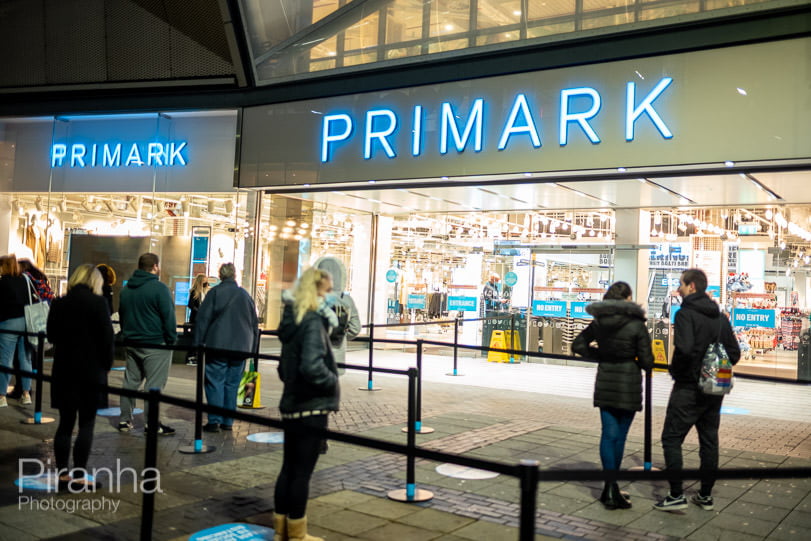 Photography of Primark Birmingham during reopening of store