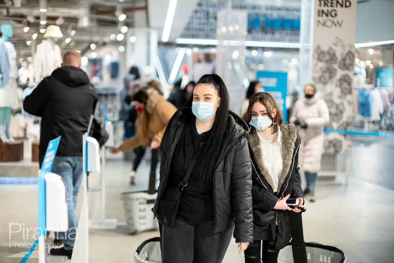 shoppers photographed in Primark Birmingham