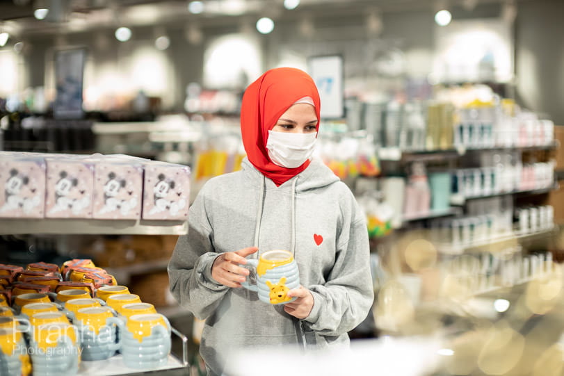 Woman shoping in Primark Store