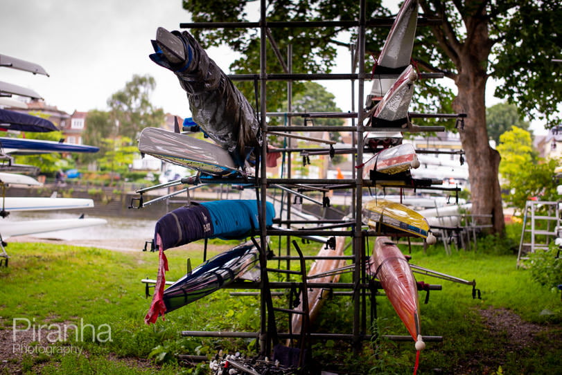 Boats photographed on Eel Pie Island in London