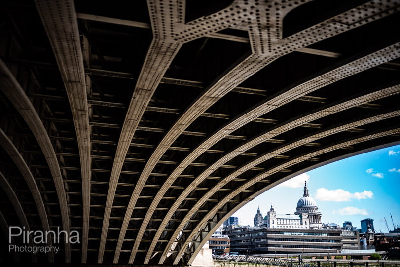 Photography of St Paul's Cathedral from the edge of the Thames