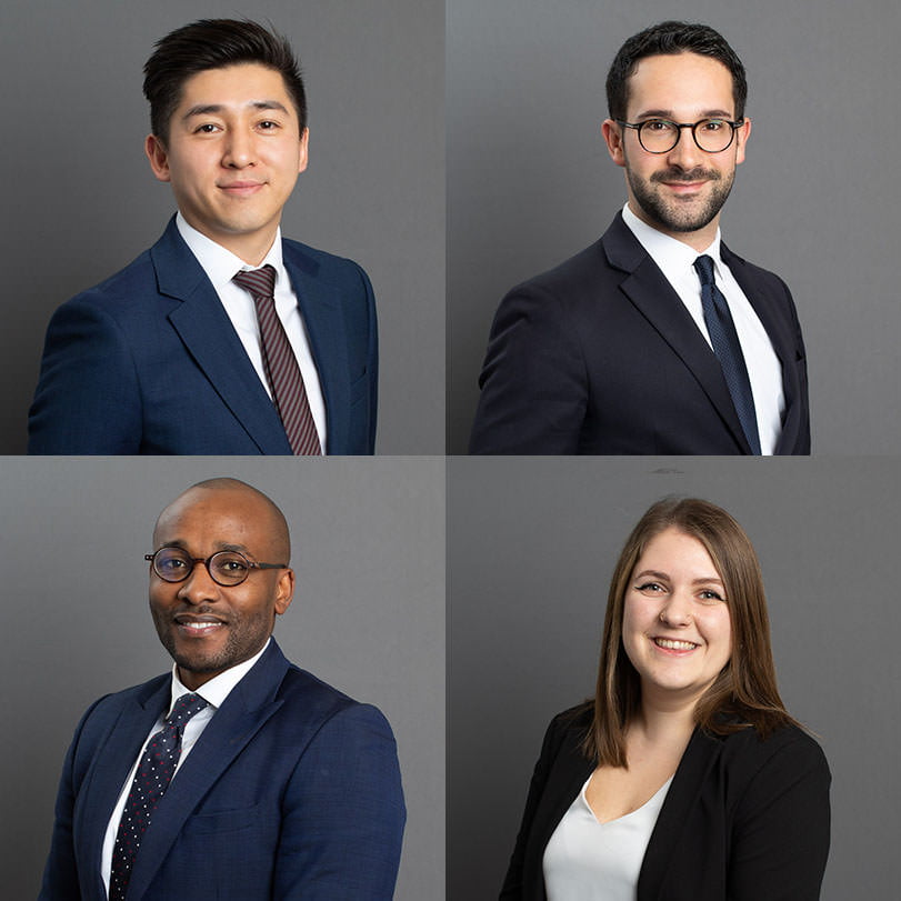 Portrait Photography by Team Photographer Luke 3 London headshots against grey backdrop