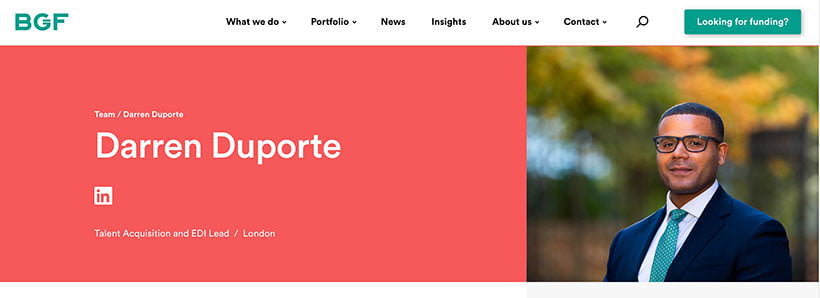 Outdoor portrait photograph for company